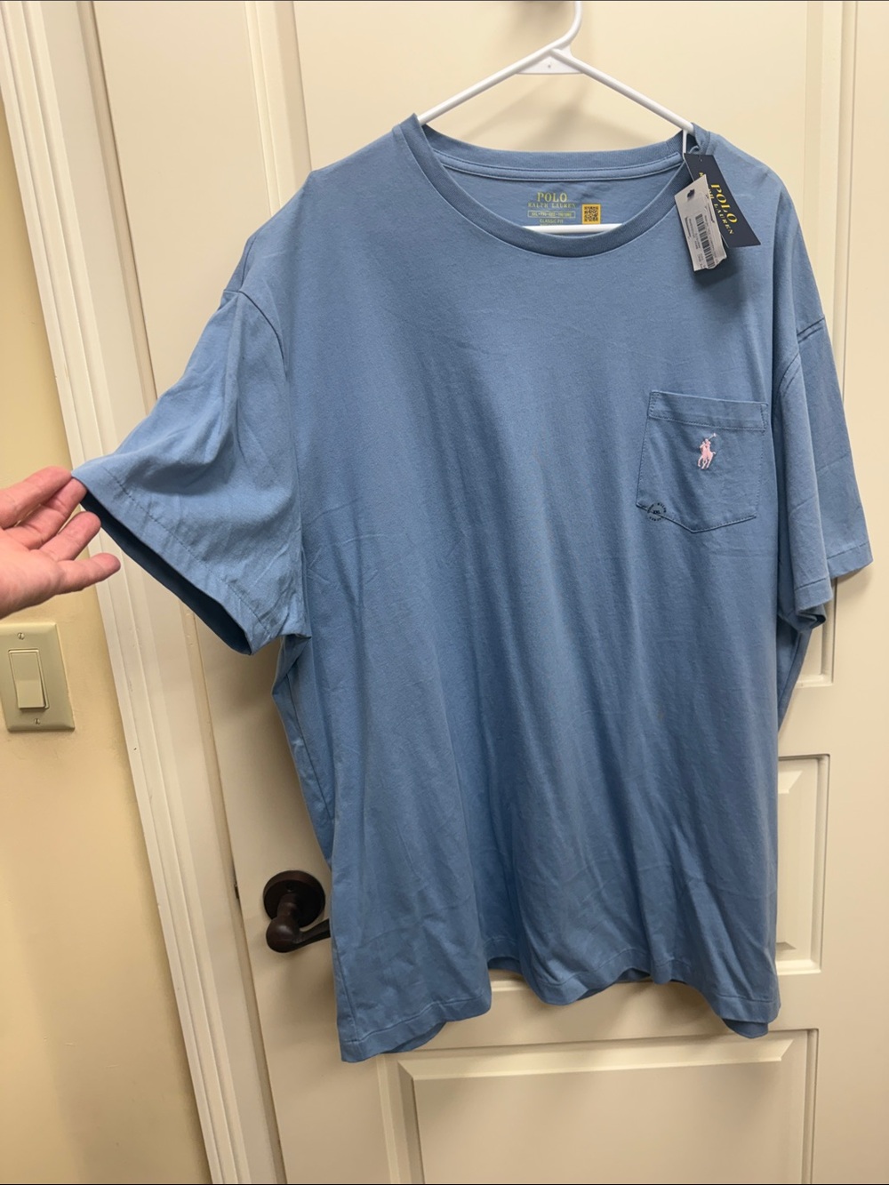 Polo by Ralph Lauren Light Blue Short Sleeve Pocket Tee